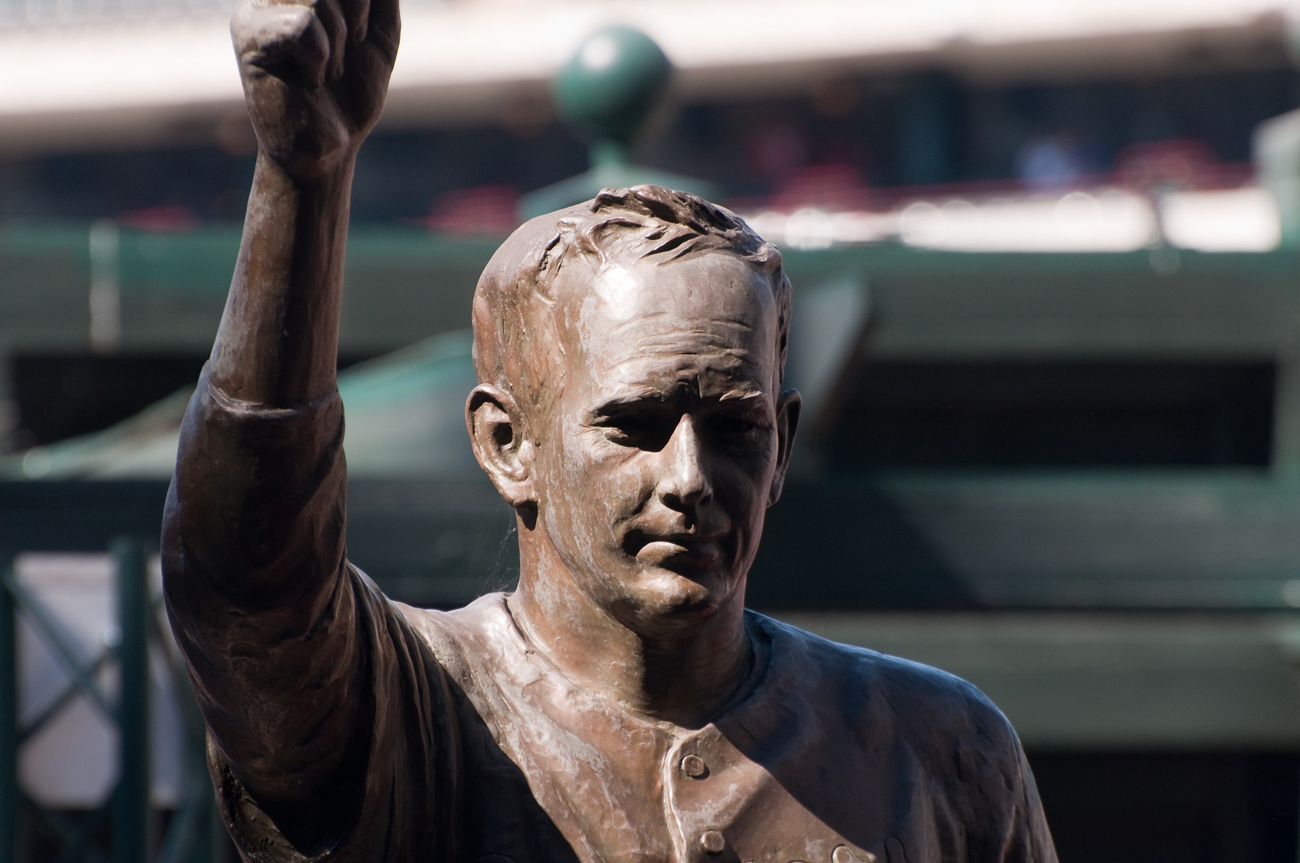 Legendary MLB pitcher Nolan Ryan statue