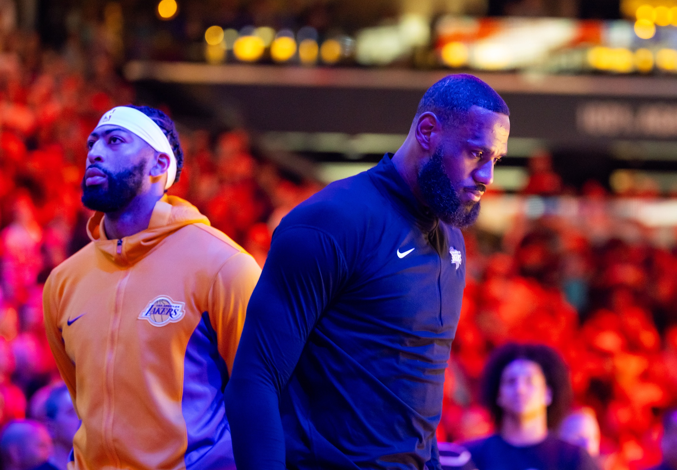 Lakers superstars LeBron James and Anthony Davis