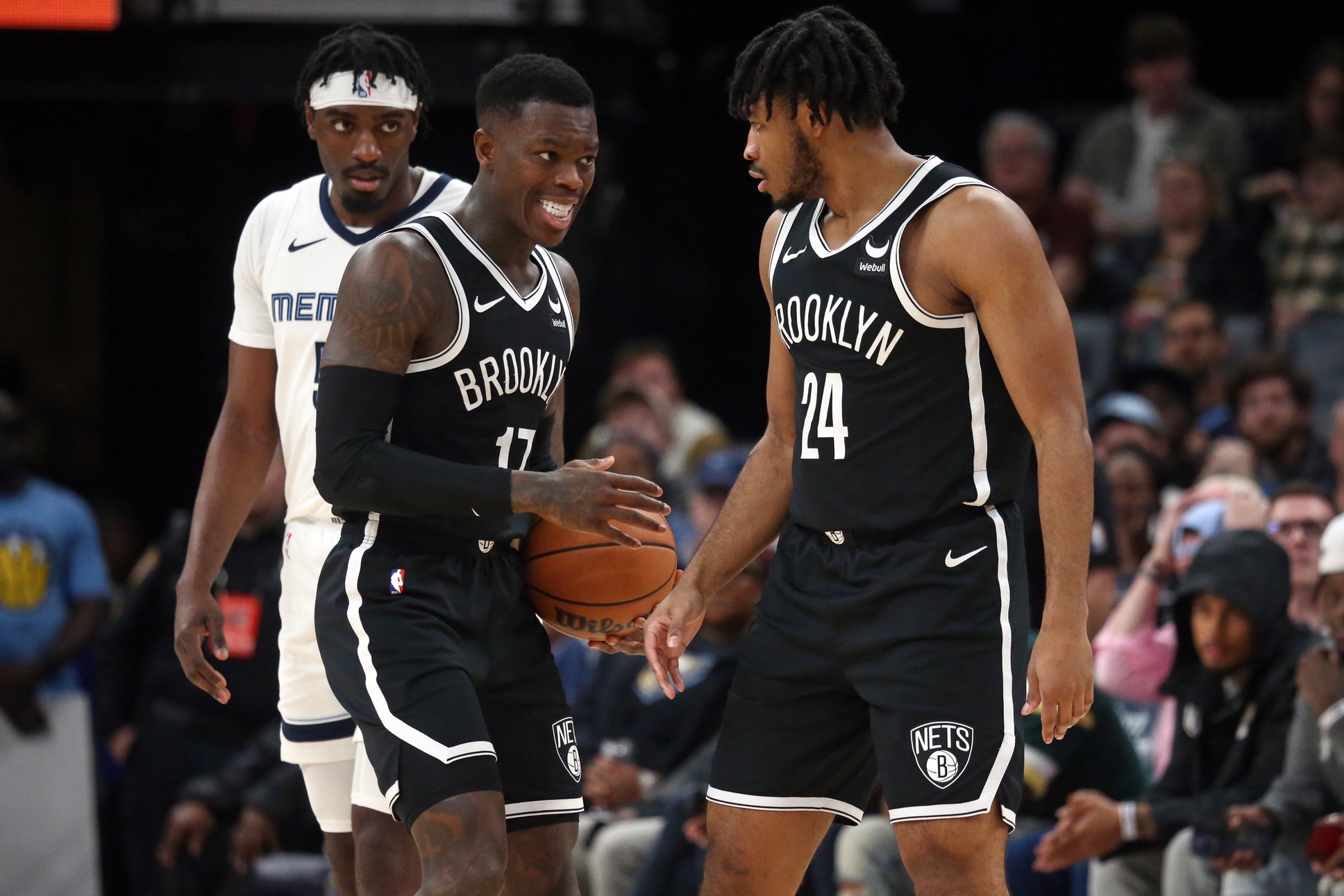 Nets guards Cam Thomas and Dennis Schroder