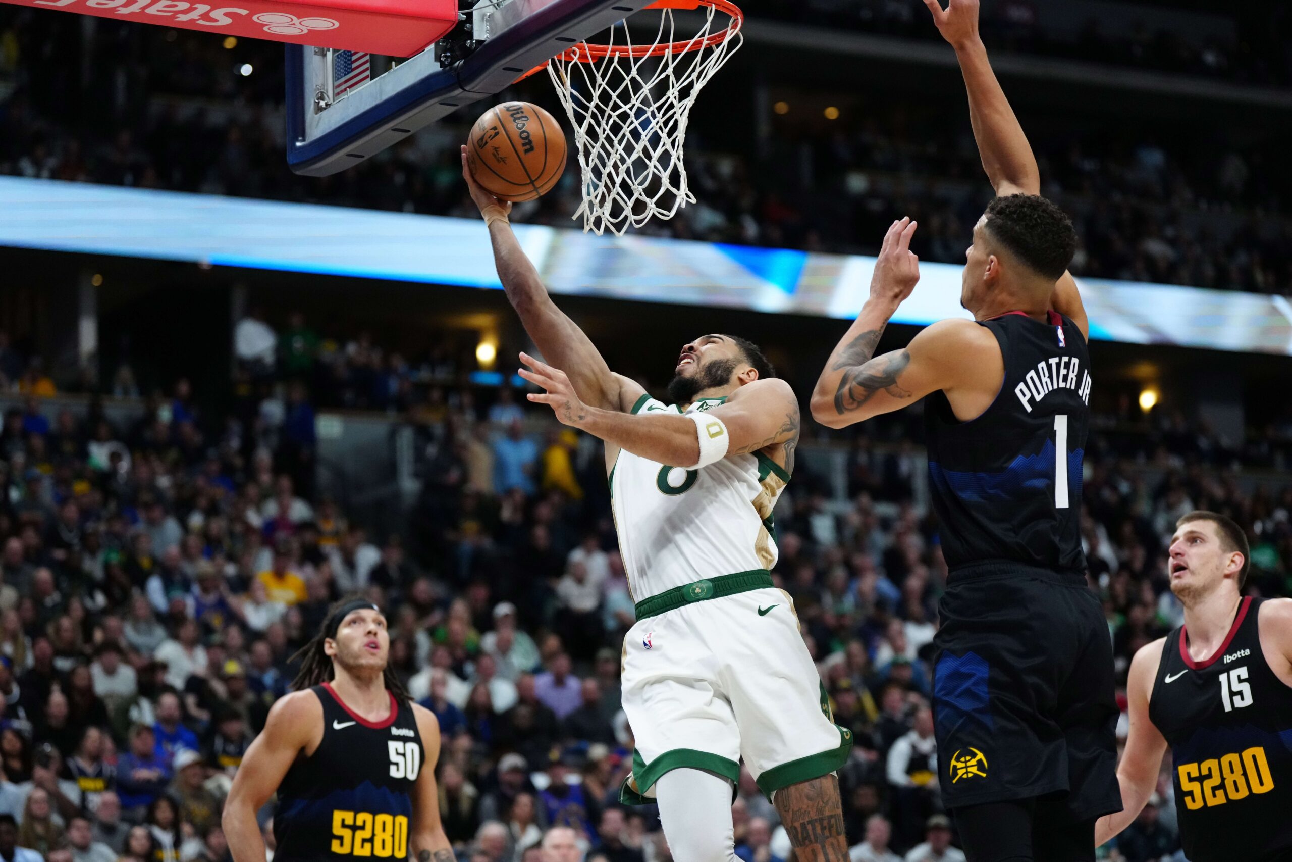 The Celtics became the first NBA team to clinch a playoff spot.