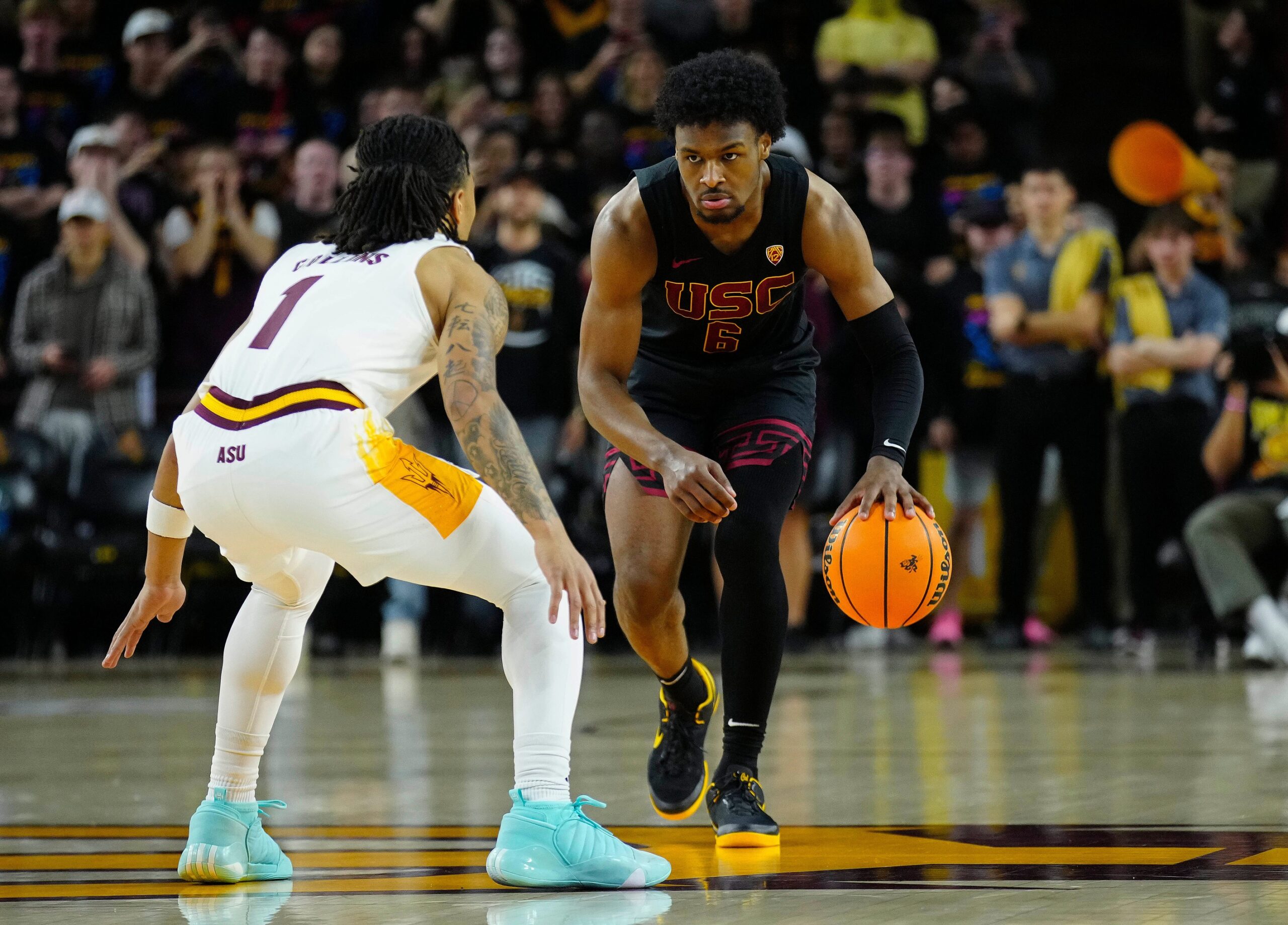 2024 NBA Draft prospect: USC freshman Bronny James sizes up defense