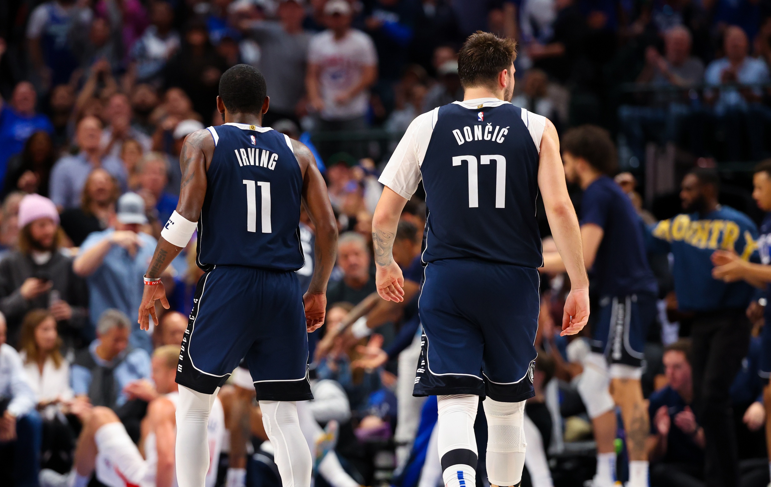 Dallas Mavericks superstars Kyrie Irving and Luka Doncic