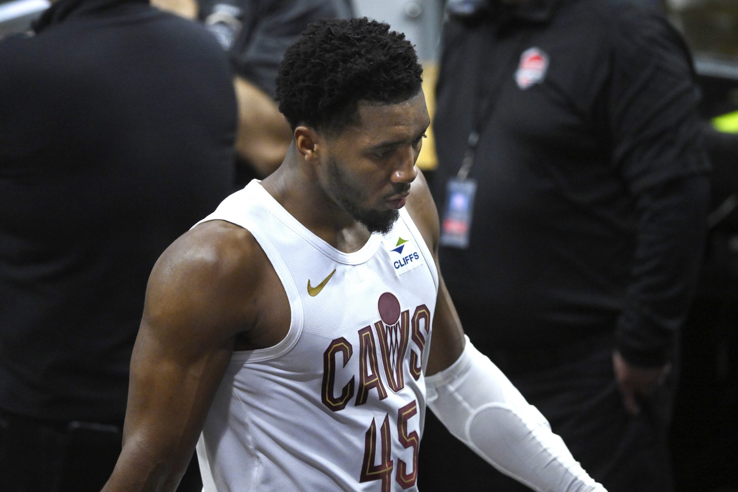 Cleveland Cavaliers guard Donovan Mitchell, New York Knicks trade target