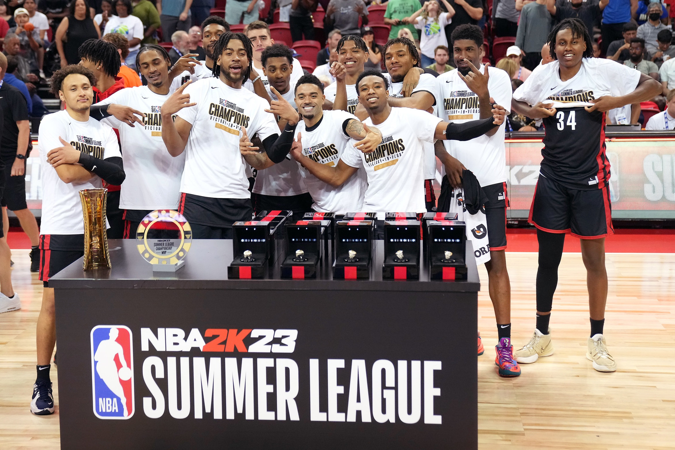 The Portland Trail-Blazers recently won the summer league championship.