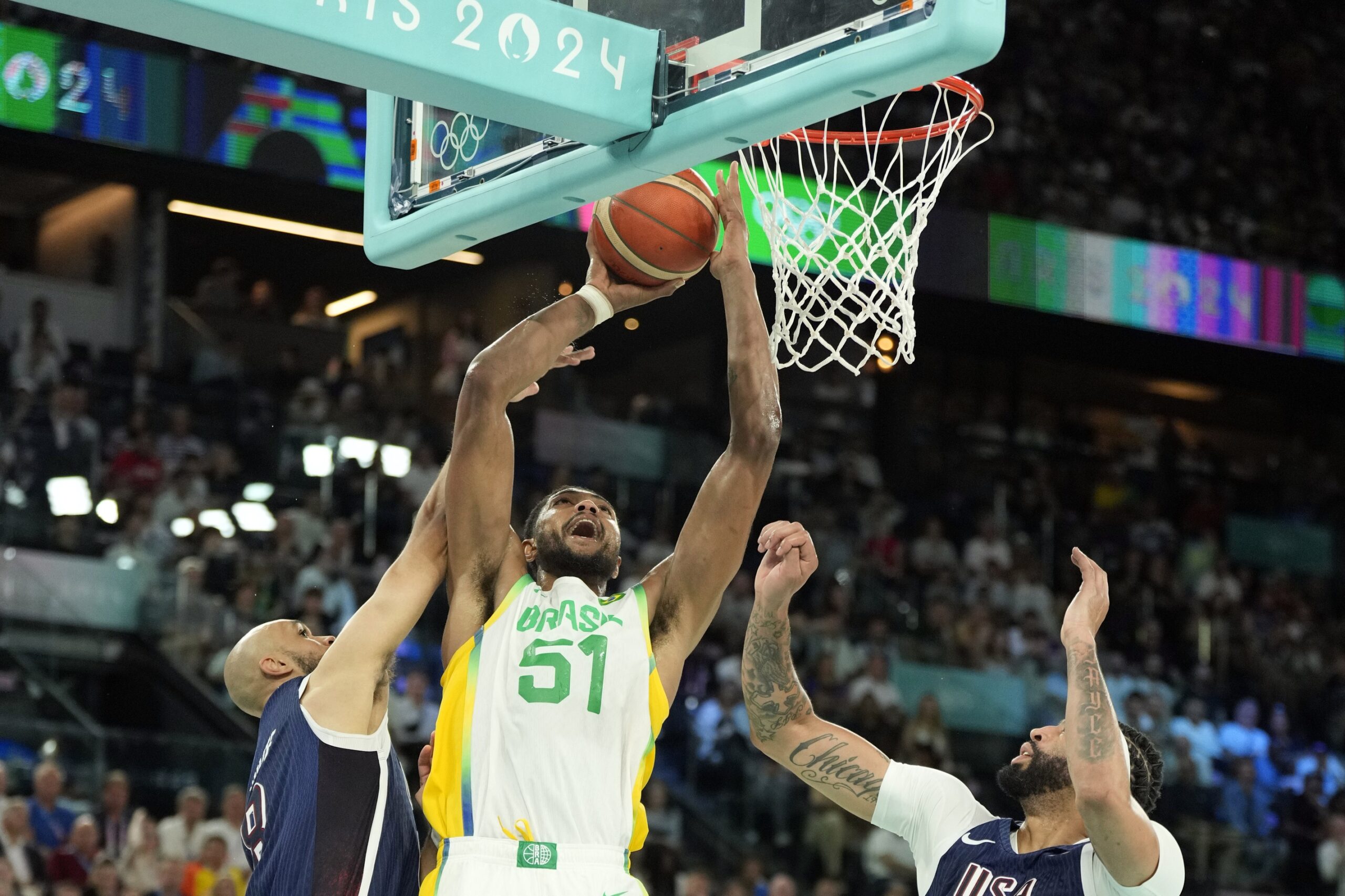 Bruno Caboclo (Brazil) plays against Team USA in Olympics; potential Cleveland Cavaliers signing