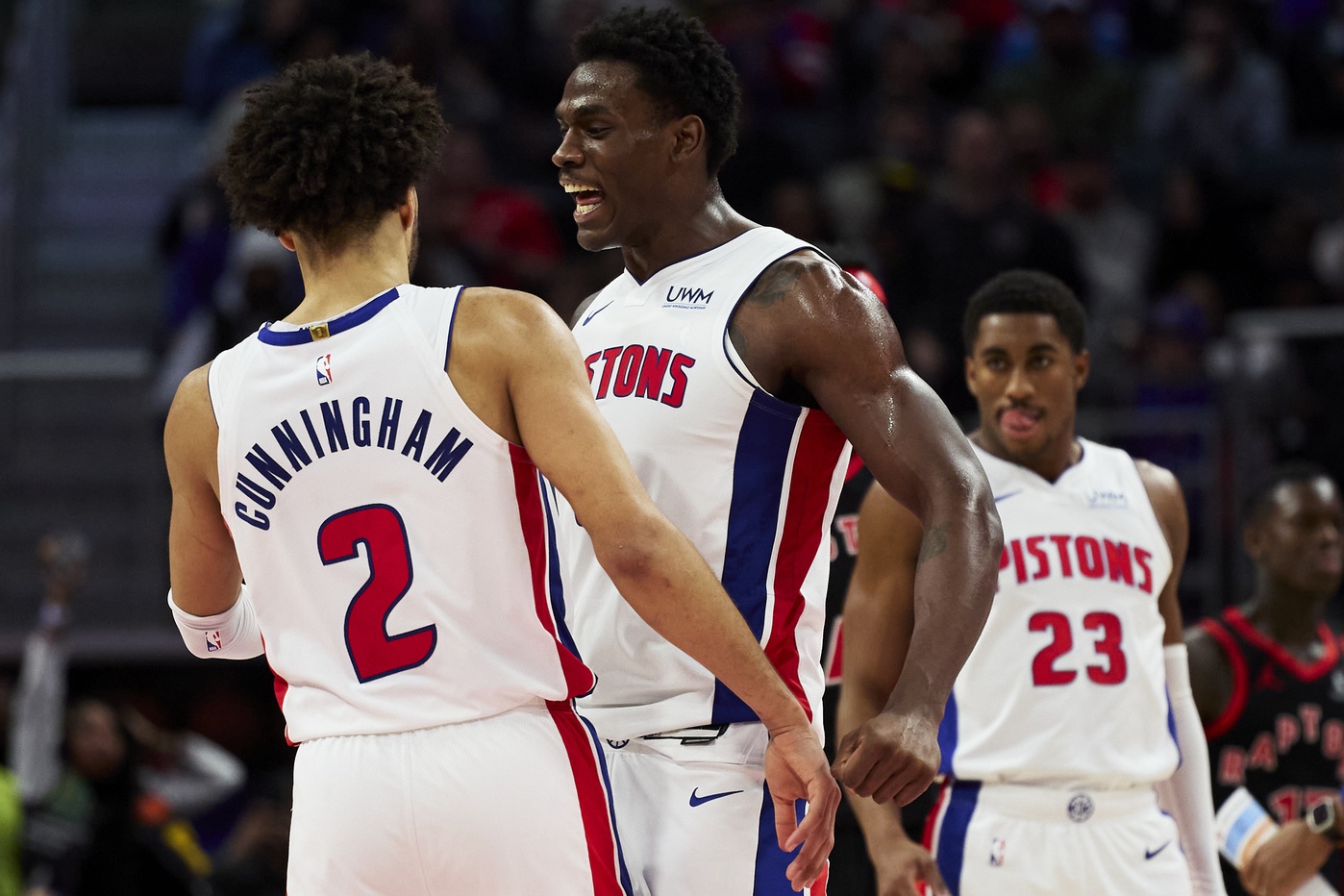 Cade Cunningham and Jalen Duren are key Pistons players.