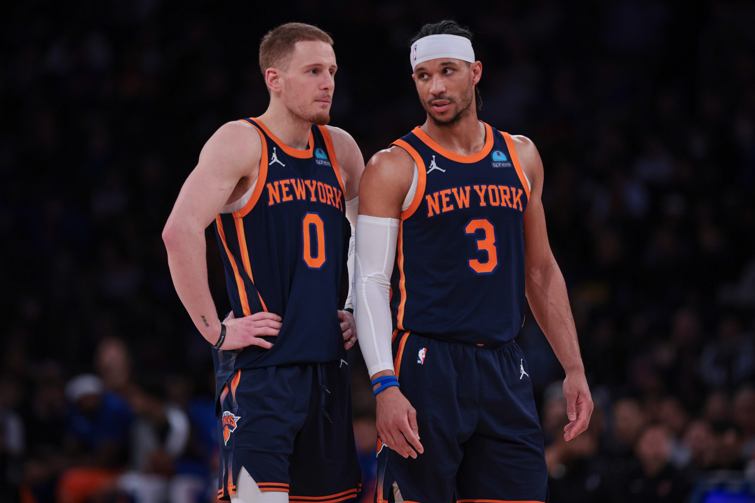 Donte DiVincenzo and Josh Hart are two key players off the Knicks bench.