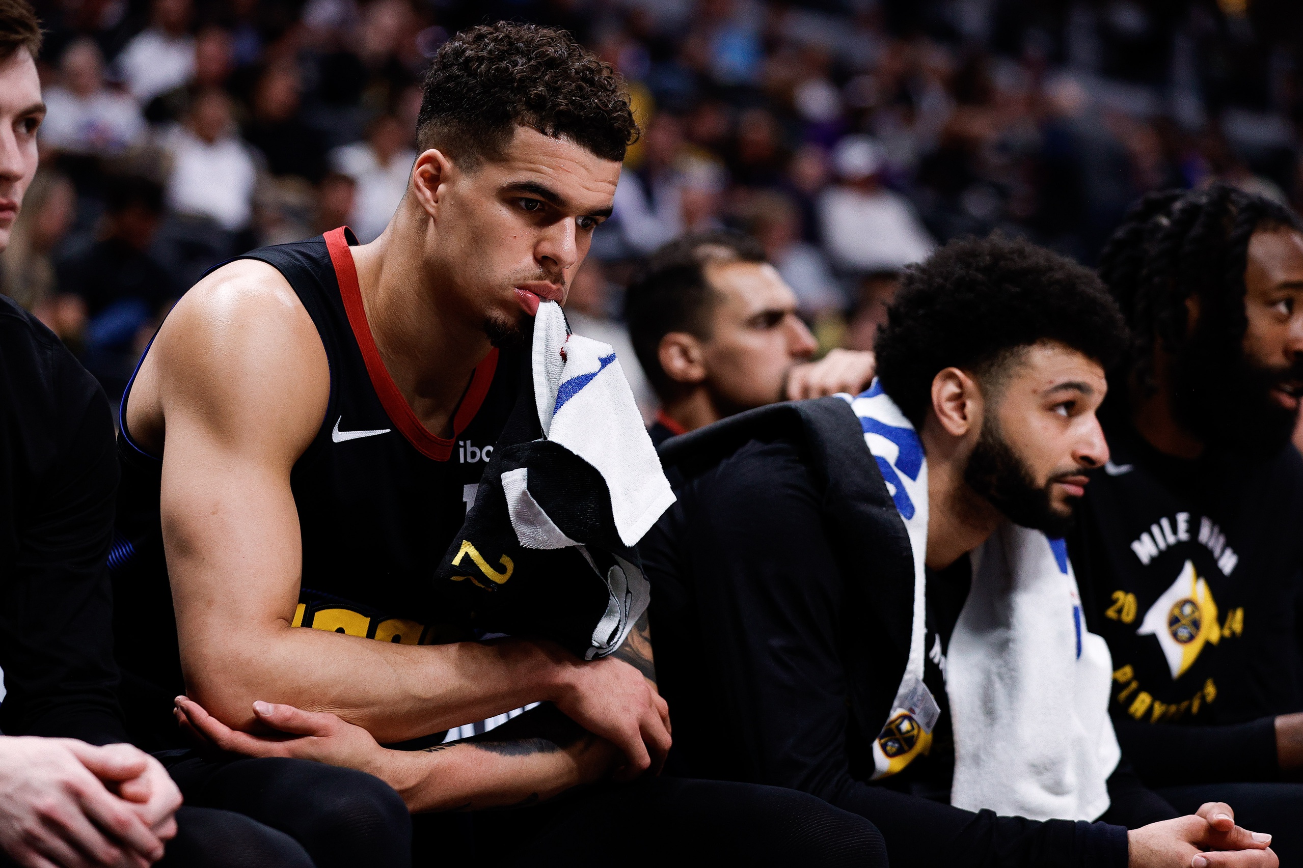 Denver Nuggets forward Michael Porter Jr. on bench