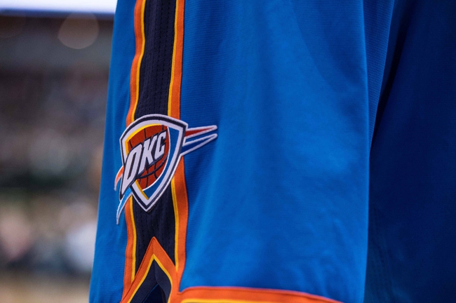 Dec 28, 2014; Dallas, TX, USA; A view of Oklahoma City Thunder logo on the shorts of guard Russell Westbrook (0) during the game against the Dallas Mavericks at the American Airlines Center. The Mavericks defeated the Thunder 112-107. Mandatory Credit: Jerome Miron-Imagn Images Isaiah Hartenstein