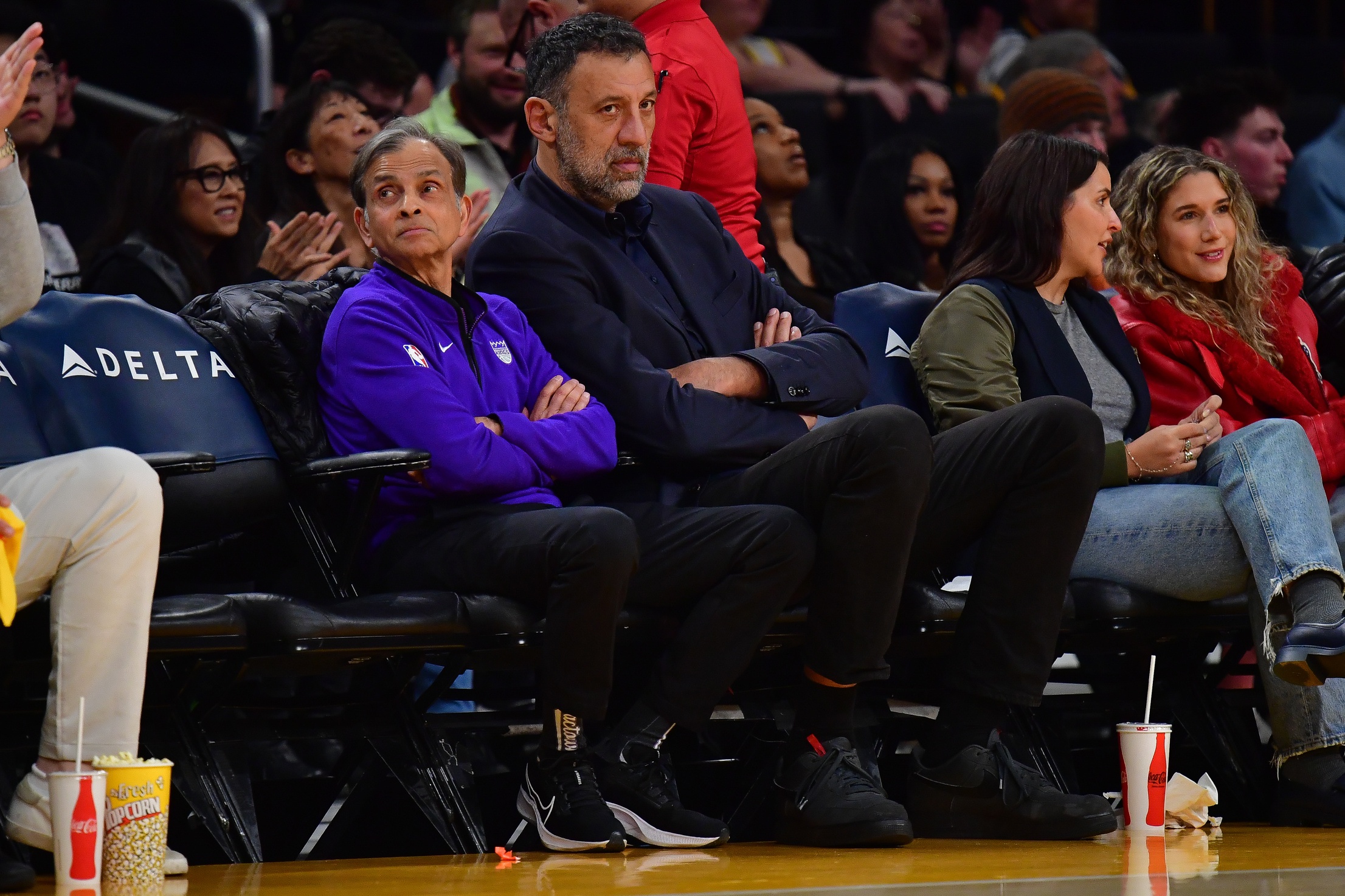 Sacramento Kings owner Vivek Ranadive and former NBA player Vlade Divac