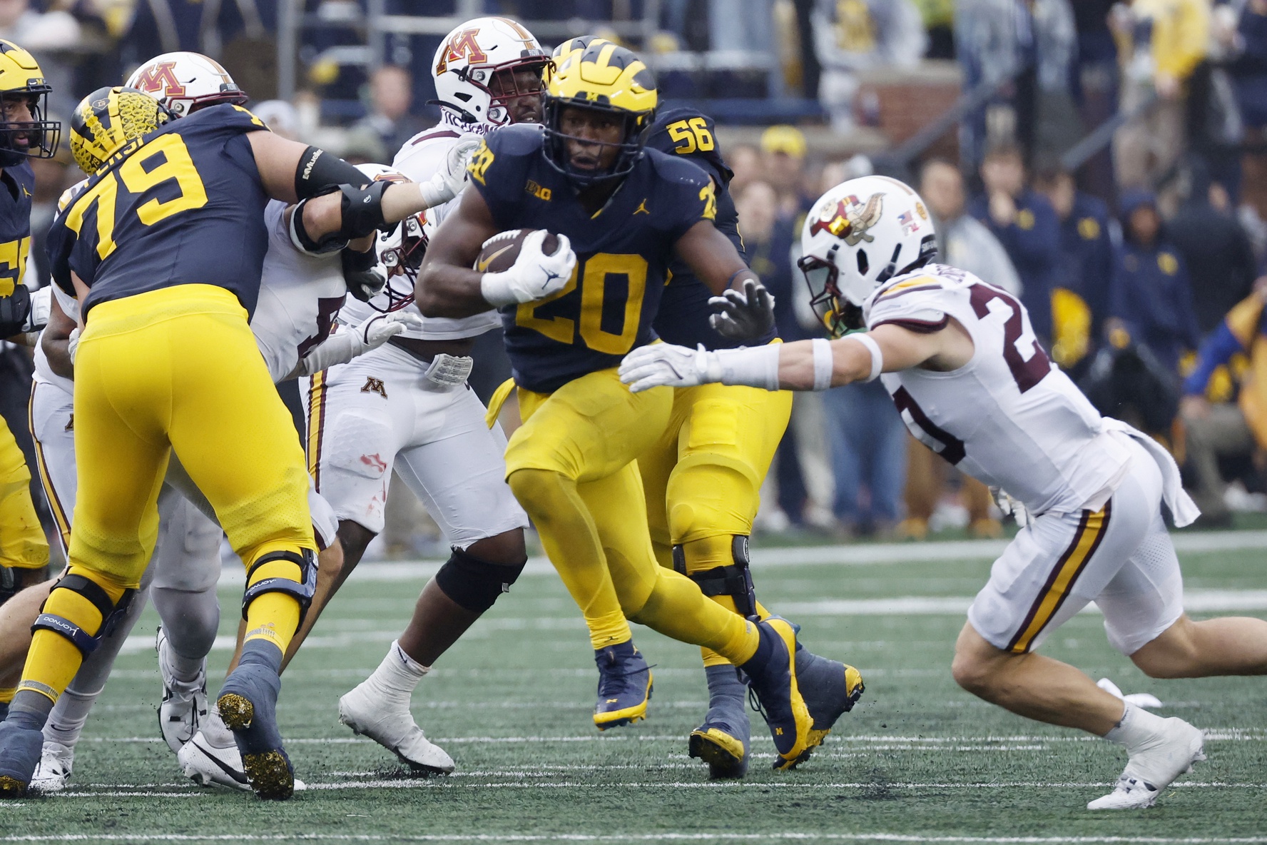 A great first half, and a terrible second half. Michigan football wins the Little Brown Jug but does not look their best in the process.