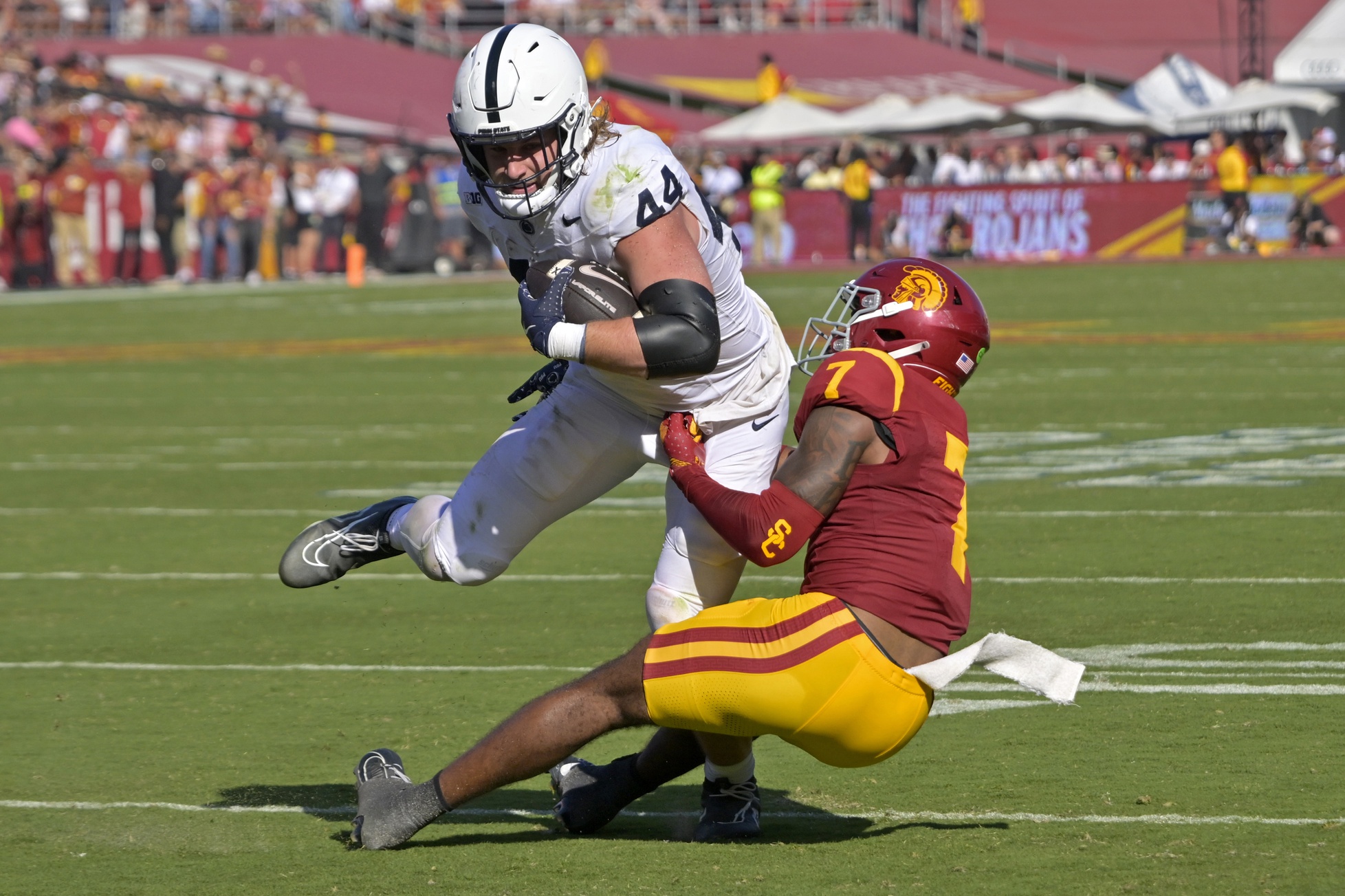 Penn State beat USC 33-30 in overtime. A tight end continues to grow, the defense has some questions, & the kicking competition appears over.