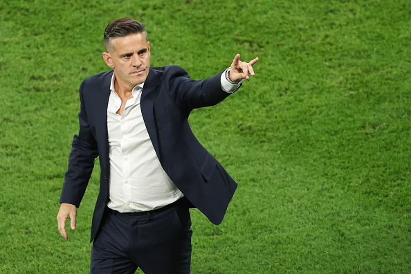 CanMNT Head Coach, John Herdman, at the Ahmad Bin Ali Stadium on November 23, 2022