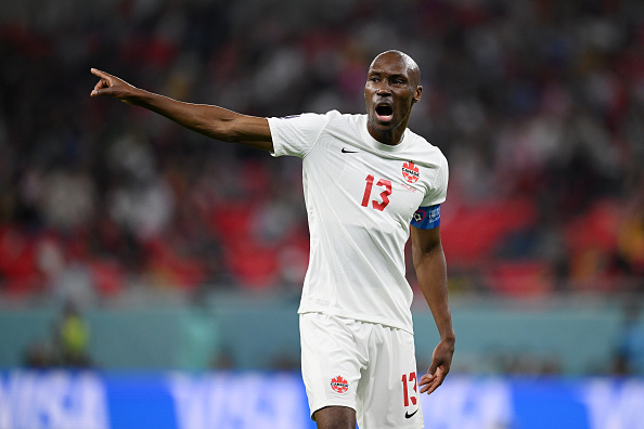 CanMNT Midfielder Atiba Hutchinson at the Ahmad Bin Ali Stadium