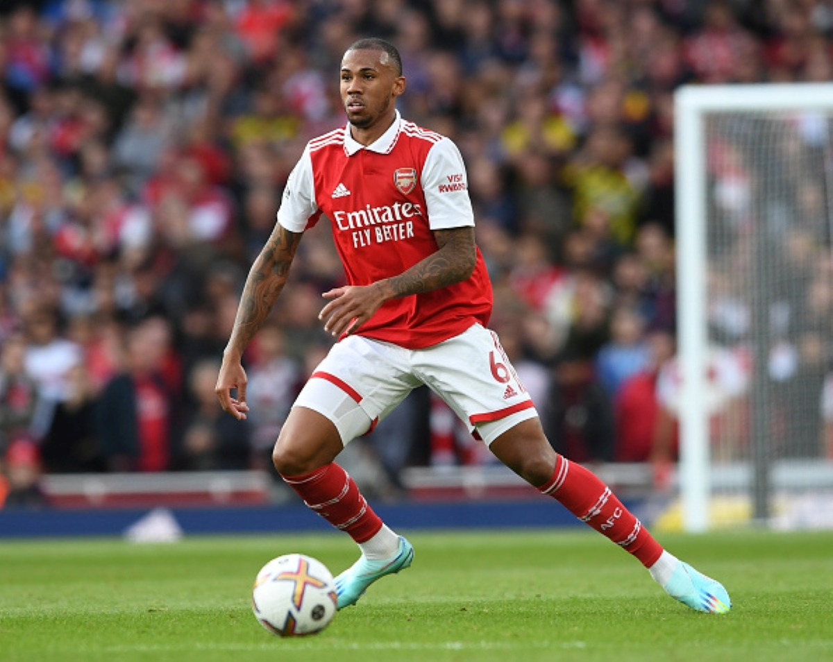 Arsenal’s Gabriel Magalhaes During the Premier League Match on October 9, 2022