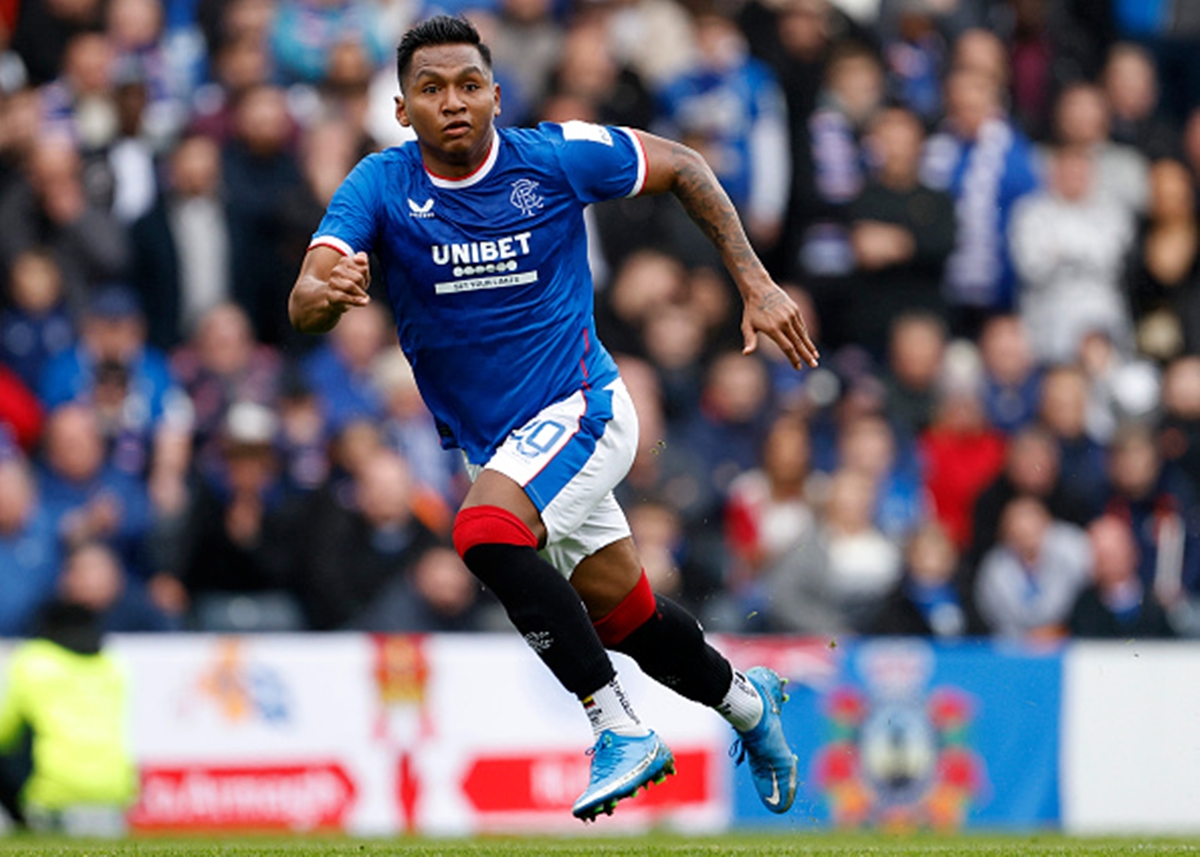 Alfredo Morelos on the run for Rangers