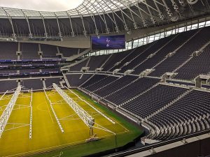 An empty Tottenham Hotspur stadium