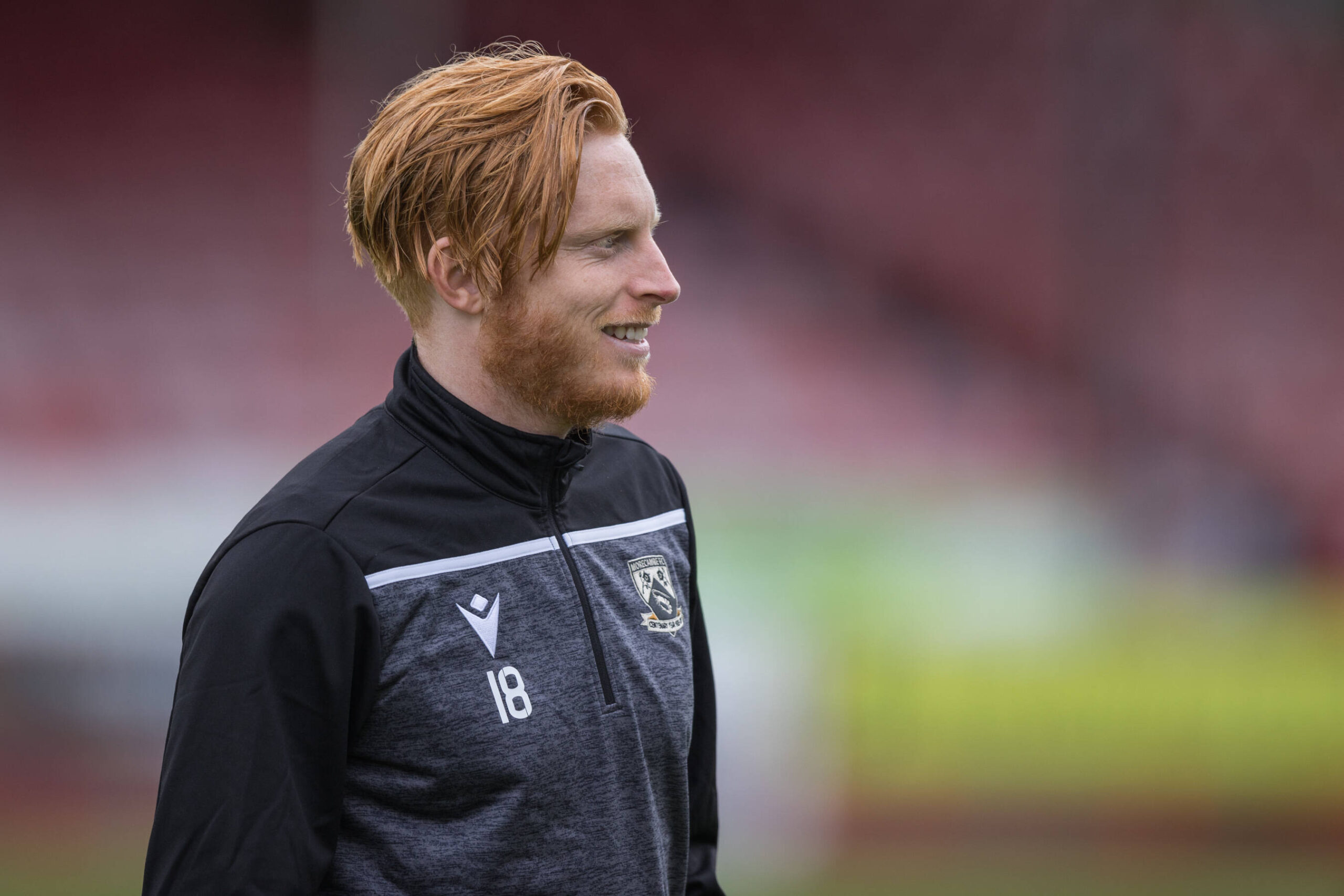 Picture of Ben Pringle before a match for Morecambe