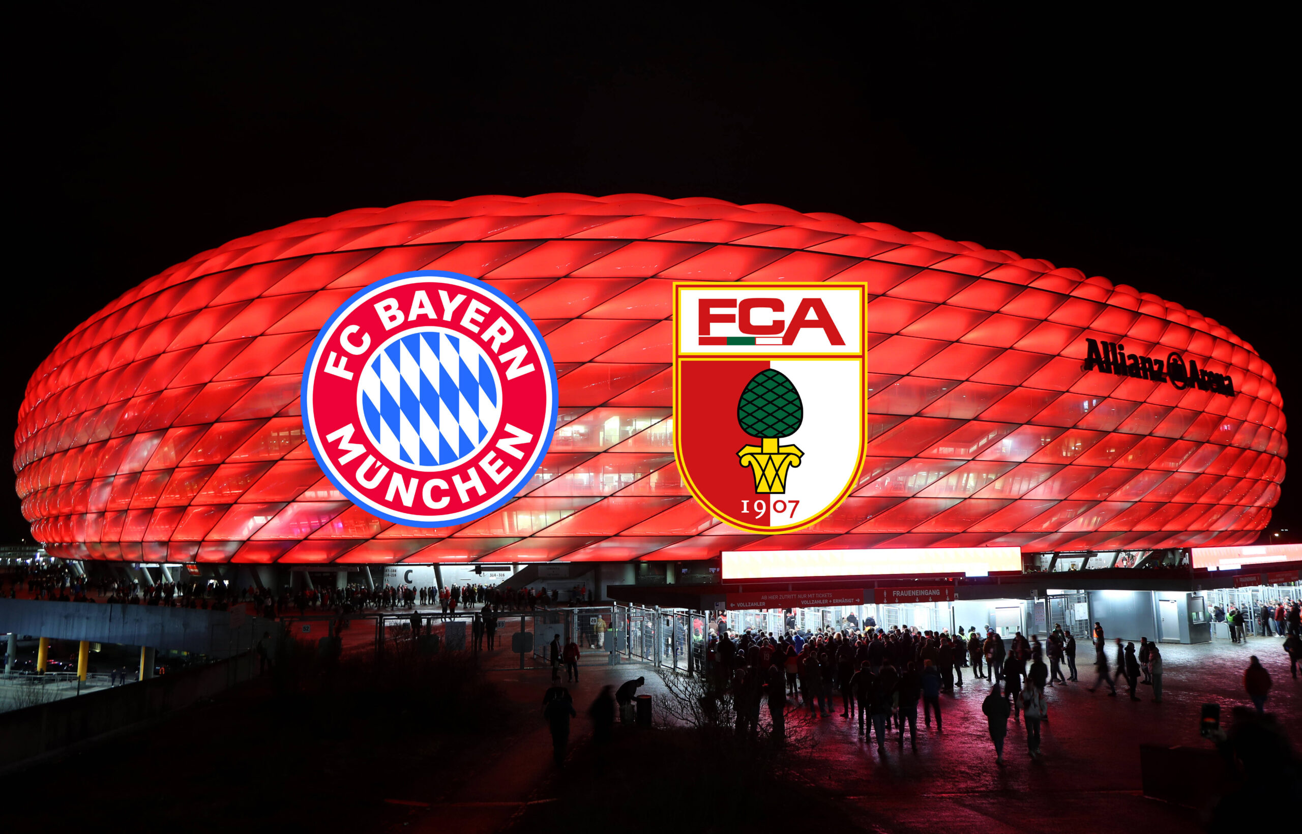 Bayern Munich vs Augsburg graphic