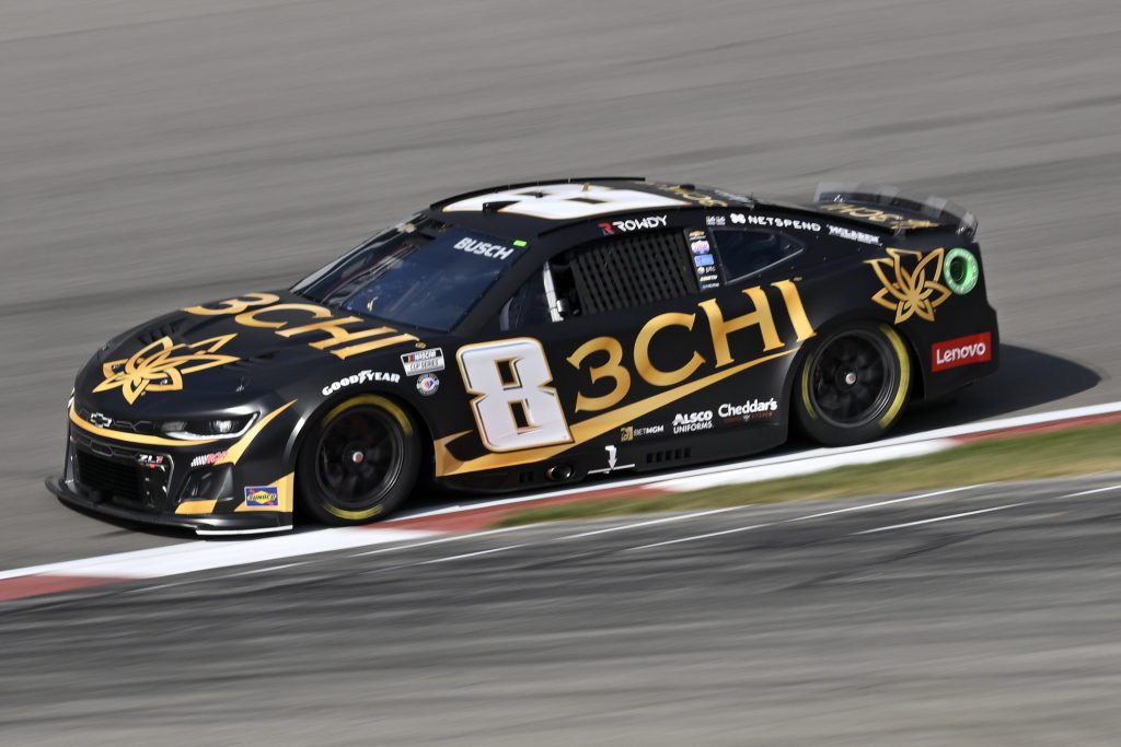 MADISON, ILLINOIS - JUNE 03: Kyle Busch, driver of the #8 3CHI Chevrolet, drives during practice for the NASCAR Cup Series Enjoy Illinois 300 at WWT Raceway on June 03, 2023 in Madison, Illinois. (Photo by Jeff Curry/Getty Images)