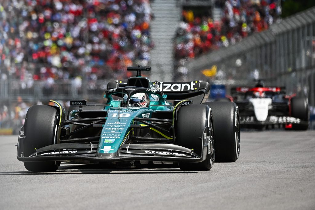 Lance Stroll of Aston Martin at the Canadian Grand Prix, 2023