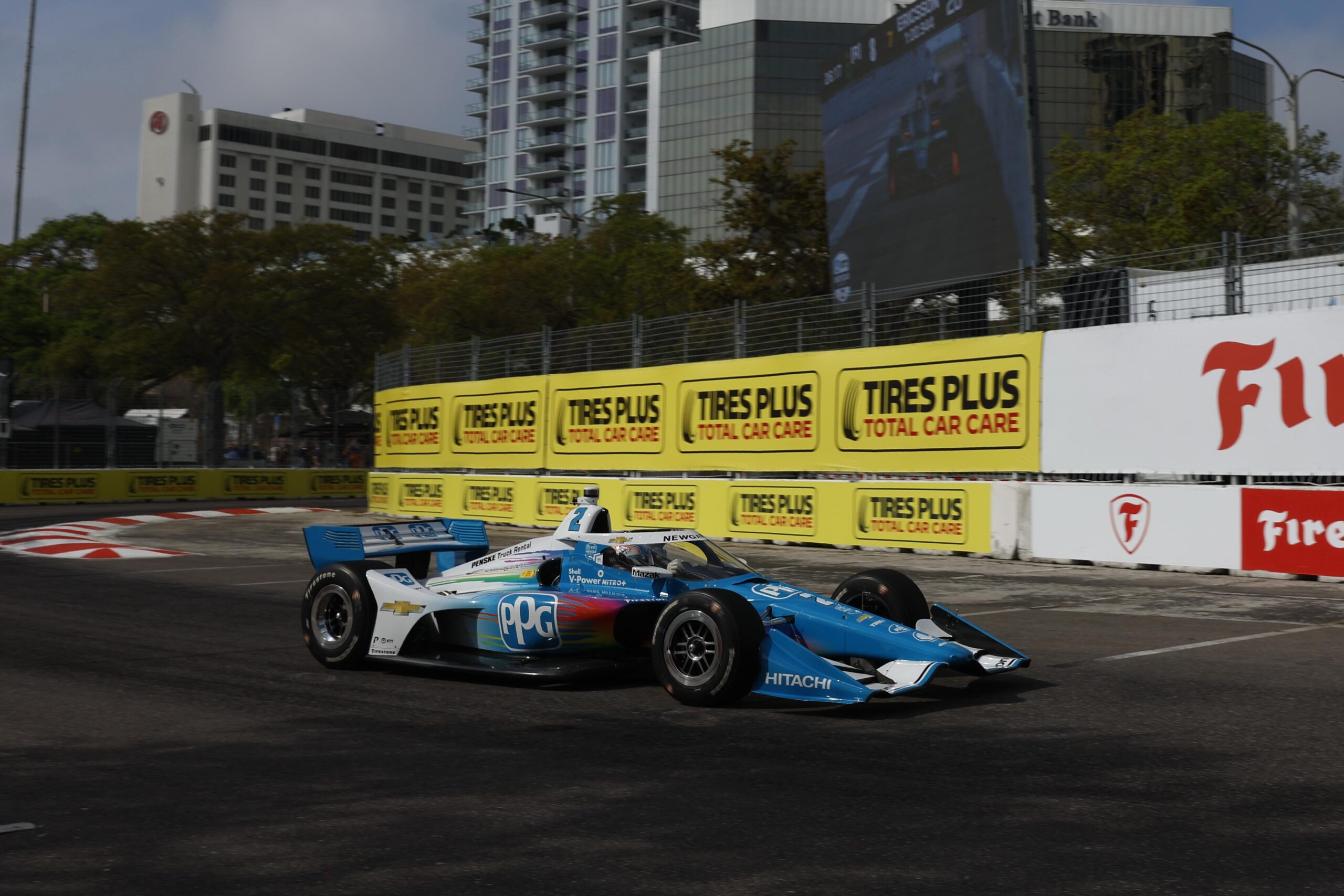 Josef Newgarden for Team Penkse during the NTT IndyCar Series Firestone Grand Prix of St. Petersburg, 2024