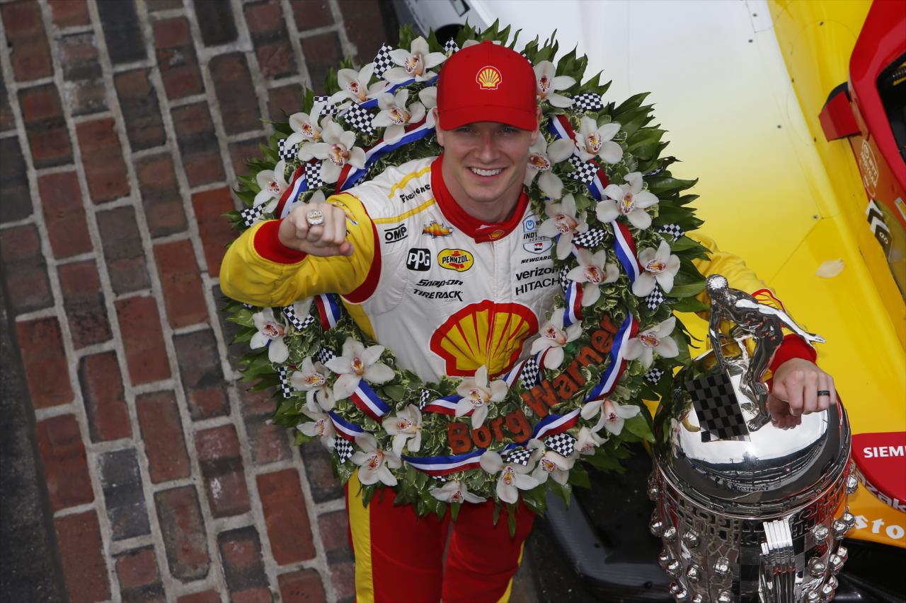 Josef Newgarden, Indianapolis 500 Day After Photo Shoot, Photo by Chris Jones