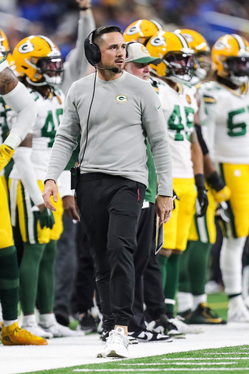 Green Bay Packers head coach Matt LaFleur