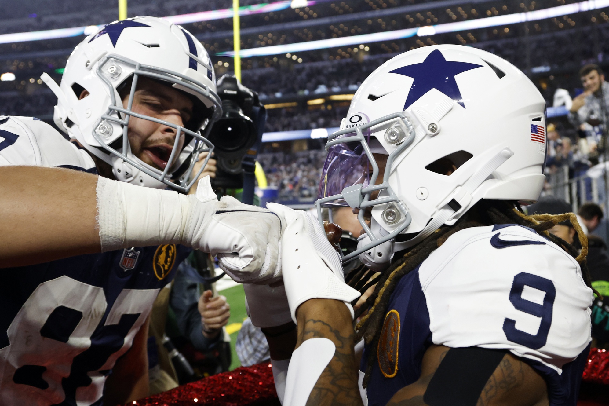 Dallas Cowboys KaVontae Turpin and Jake Ferguson