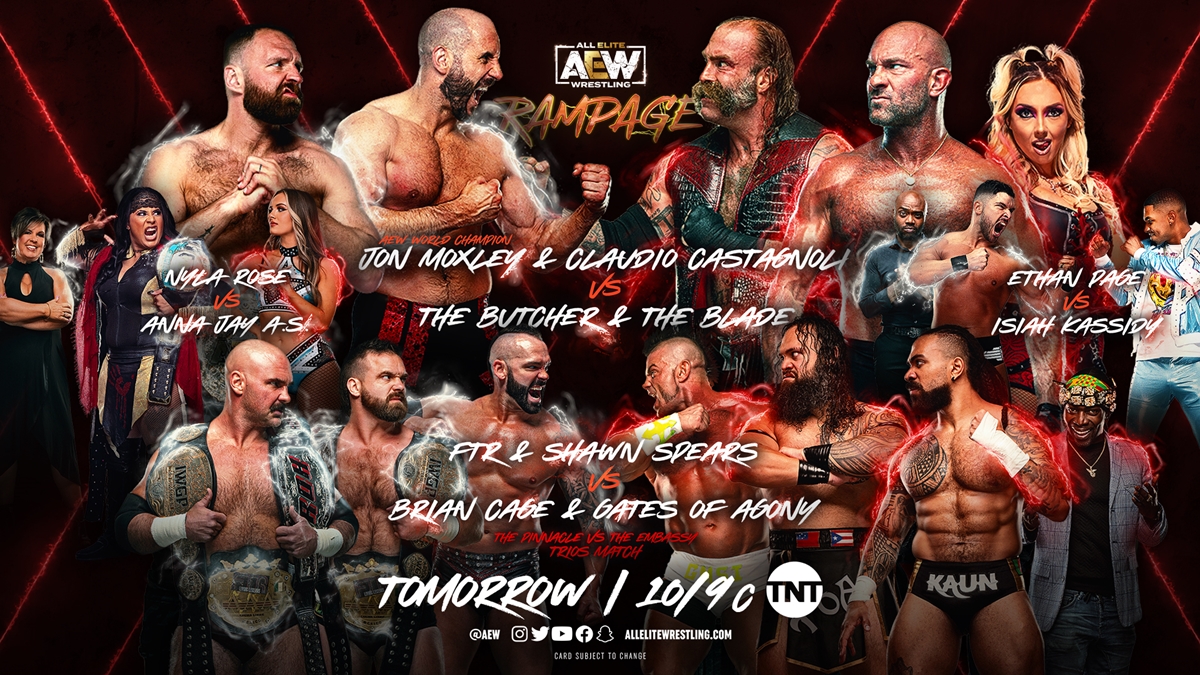 AEW Rampage Spoilers - Full Card