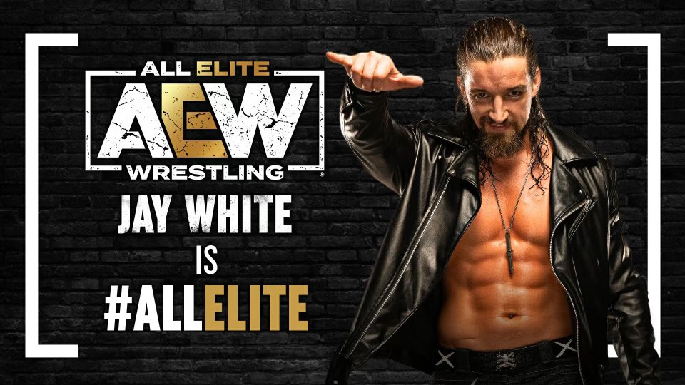 Jay White AEW, #AllElite Graphic