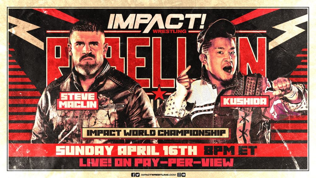 IMPACT Rebellion 2023: News and Results: Maclin vs Kushida Graphic