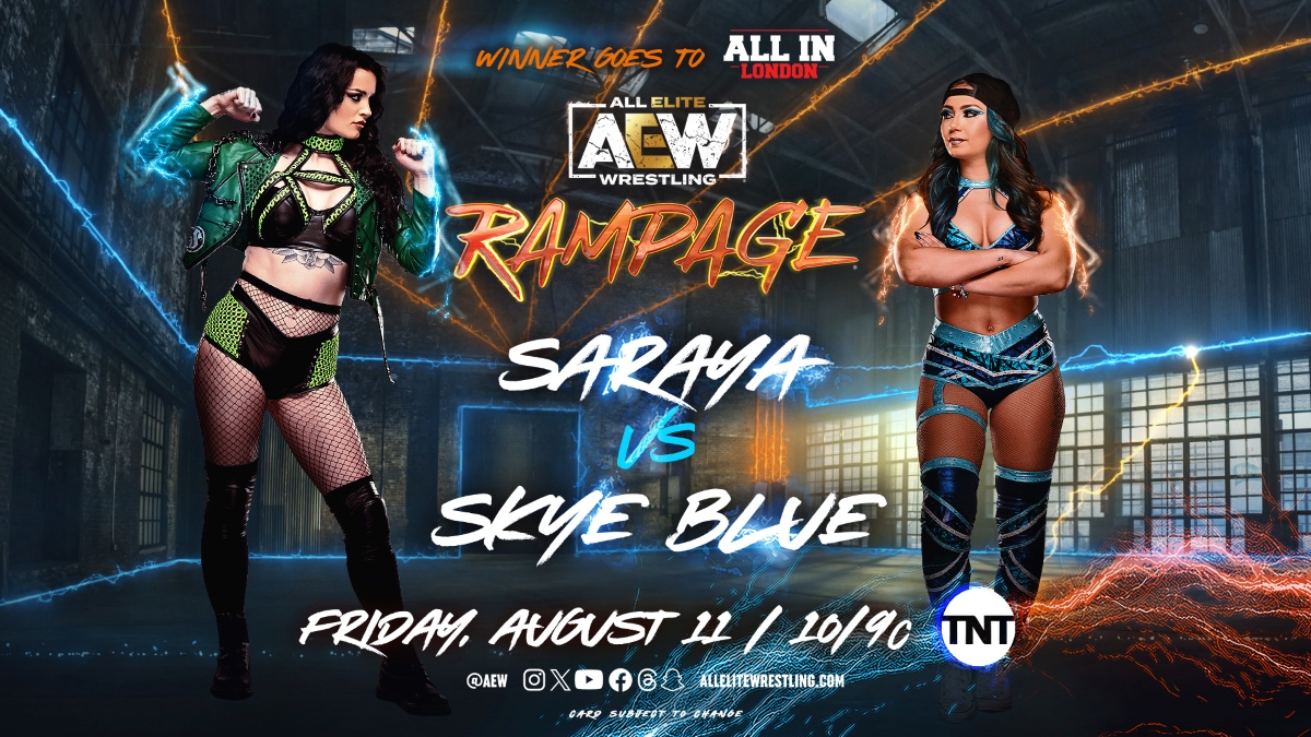 AEW Rampage Spoilers Saraya vs Skye Blue graphic