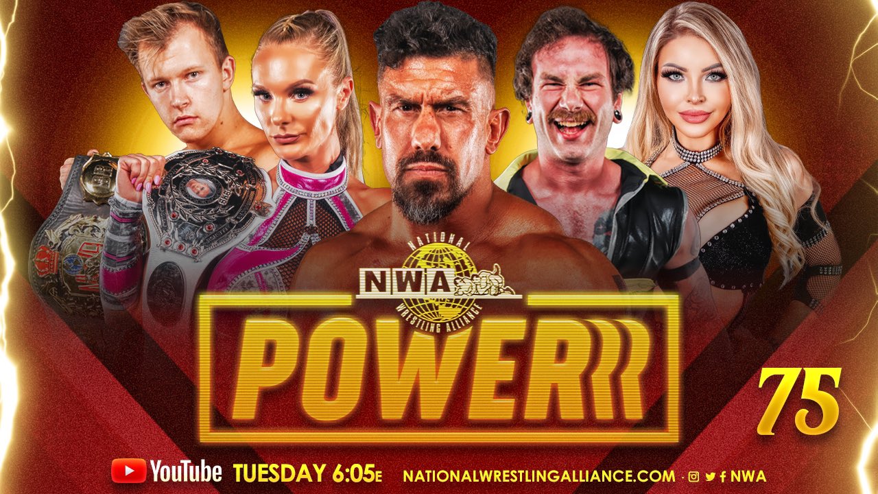 A match graphic of NWA Powerrr on YouTube.