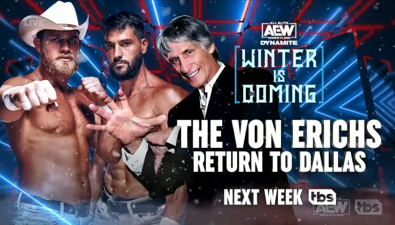 The Von Erichs Return to Dallas Graphic