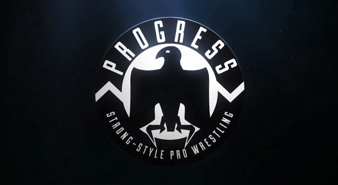 A logo of the wrestling promotion PROGRESS Wrestling; originators of the Super Strong Style 16 tournament.