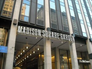 A photo of one of the most important wrestling venues in history, Madison Square Garden.