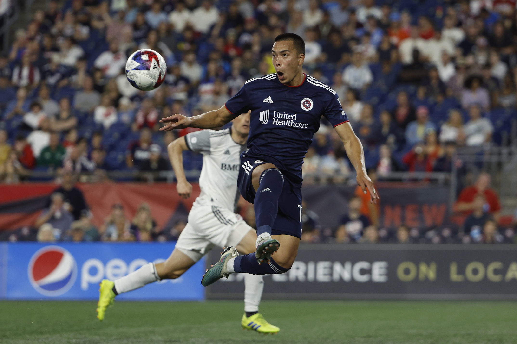 New England Revolution Forward, Bobby Wood, Against Toronto FC