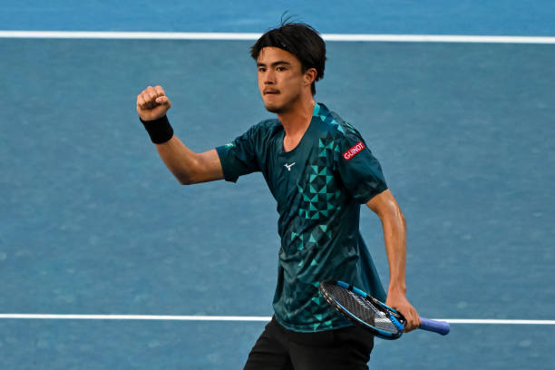 Taro Daniel in action at the Australian Open.