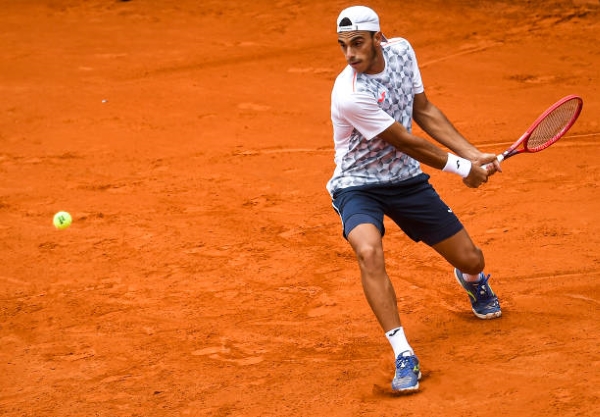 Francisco Cerundolo in action ahead of the ATP Rio Open.