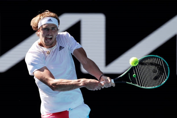 Alexander Zverev in action ahead of the ATP Montpellier Open.