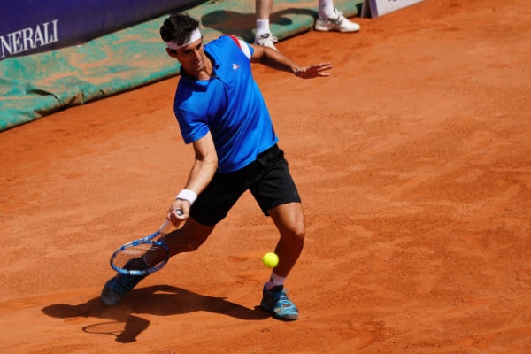 Carlos Taberner in action ahead of the ATP Marrakech Open.