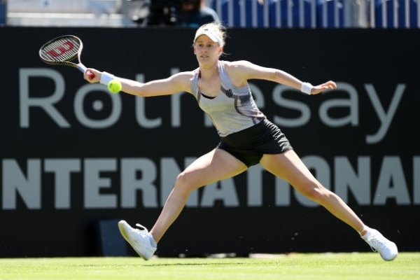 Alison Riske in action ahead of Wimbledon.