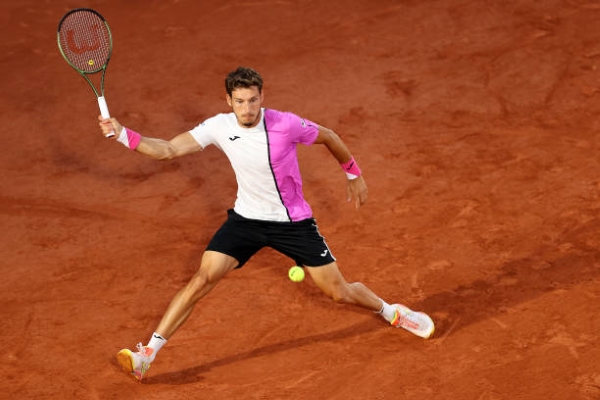 Pablo Carreno Busta in action ahead of the ATP Bastad Open.