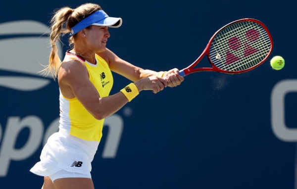 Eugenie Bouchard in action ahead of the WTA Chennai Open.