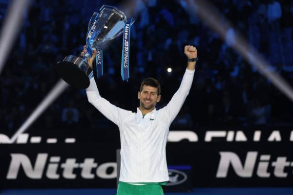 Novak Djokovic went undefeated at the ATP Finals.