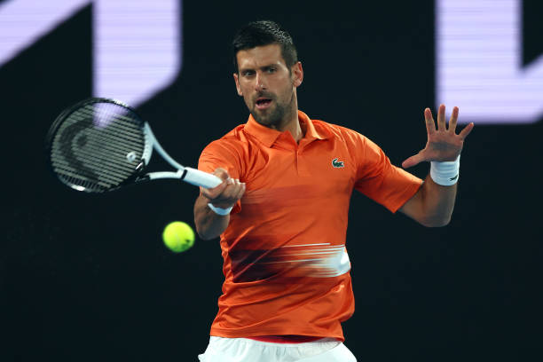 Novak Djokovic Australian Open Practice