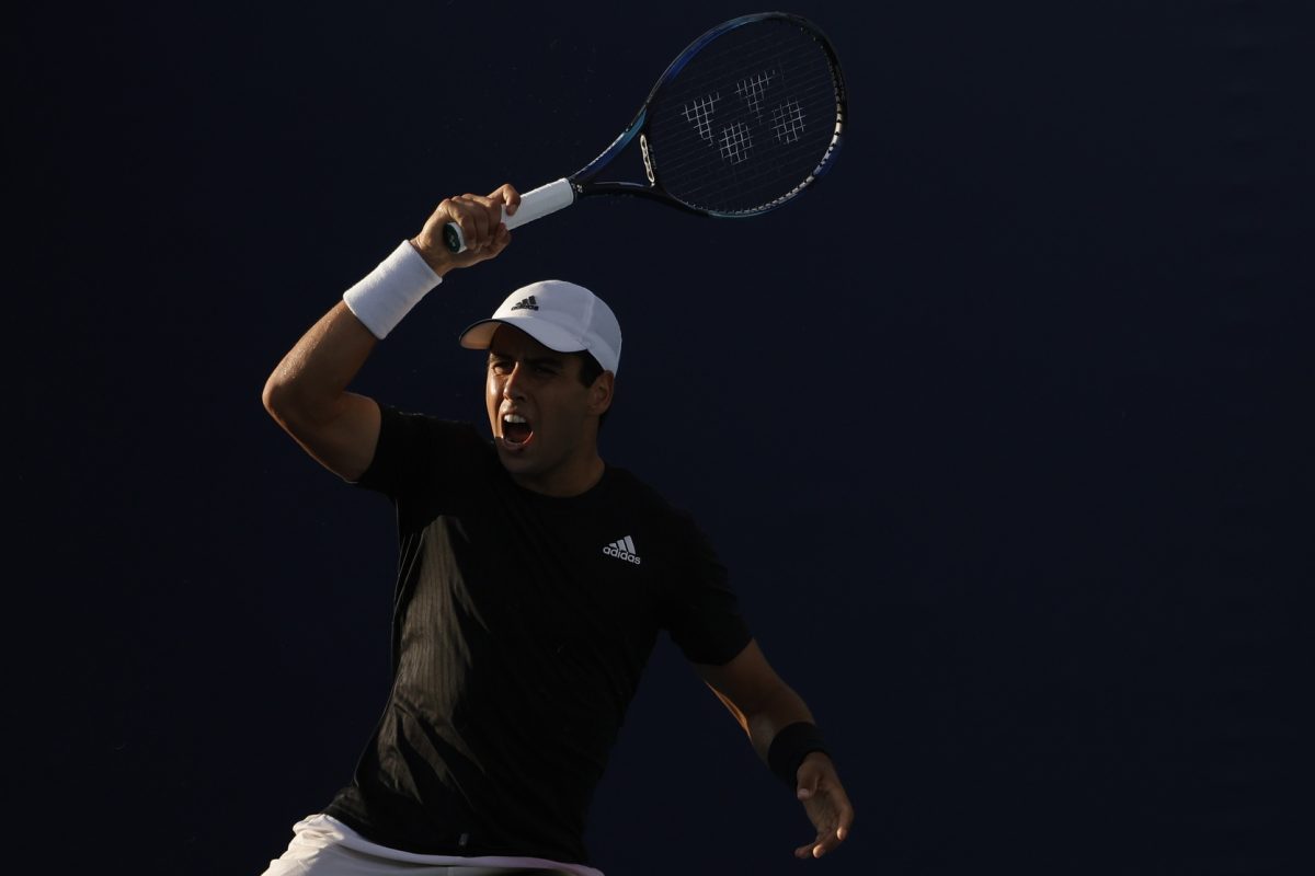 Jaume Munar in action. He will play on day one at the ATP Santiago Open.