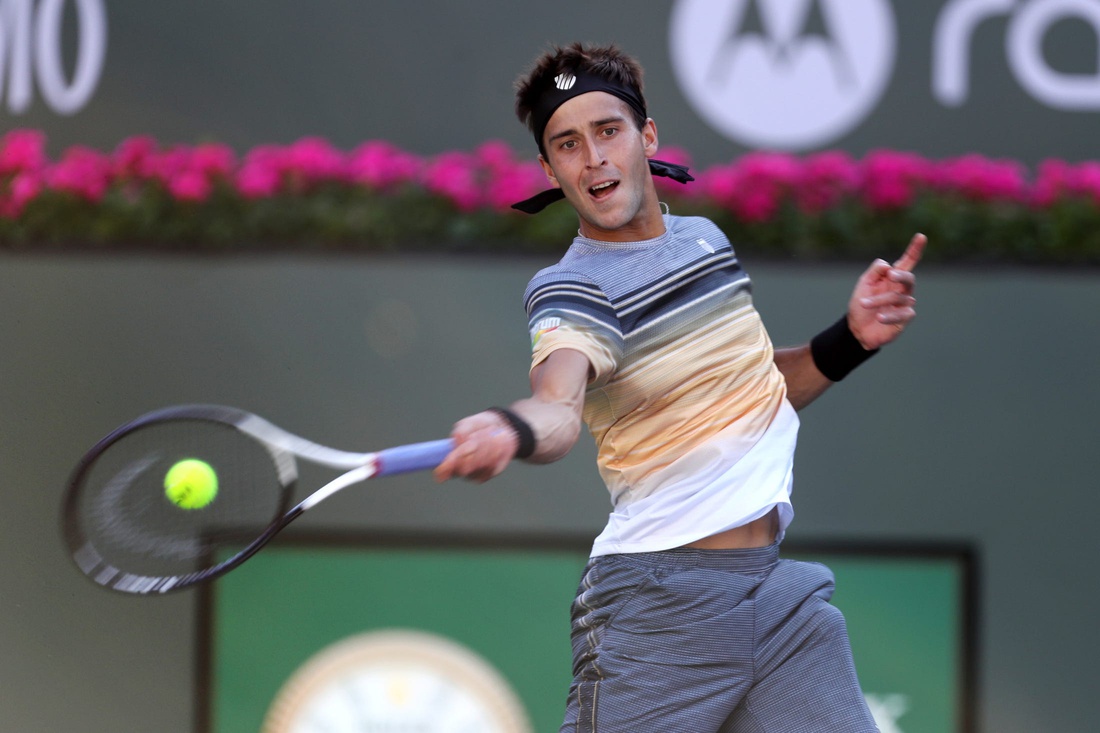 Tomas Martin Etcheverry in action ahead of Wimbledon.