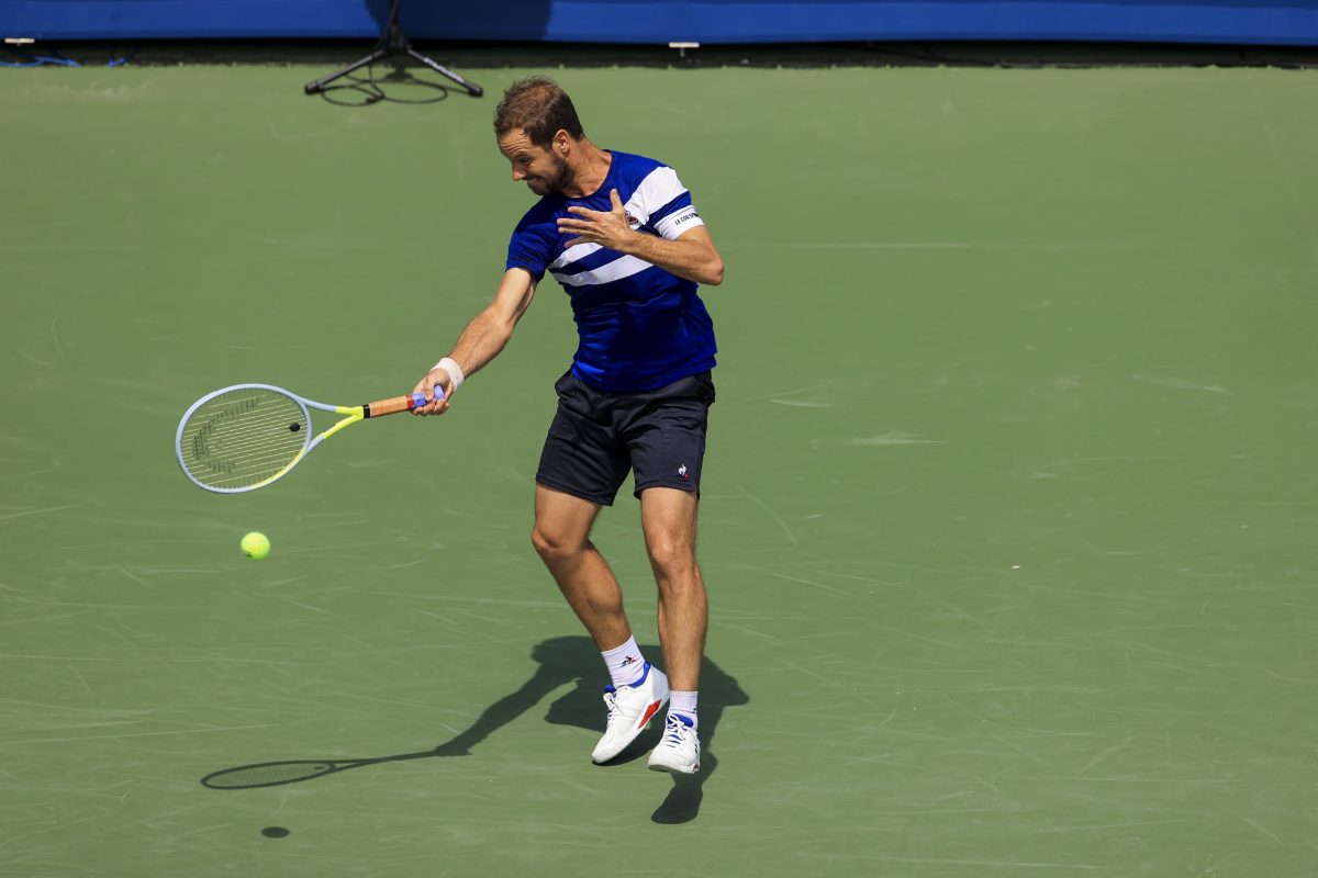 Richard Gasquet, a Challenger Tour champion, in action.